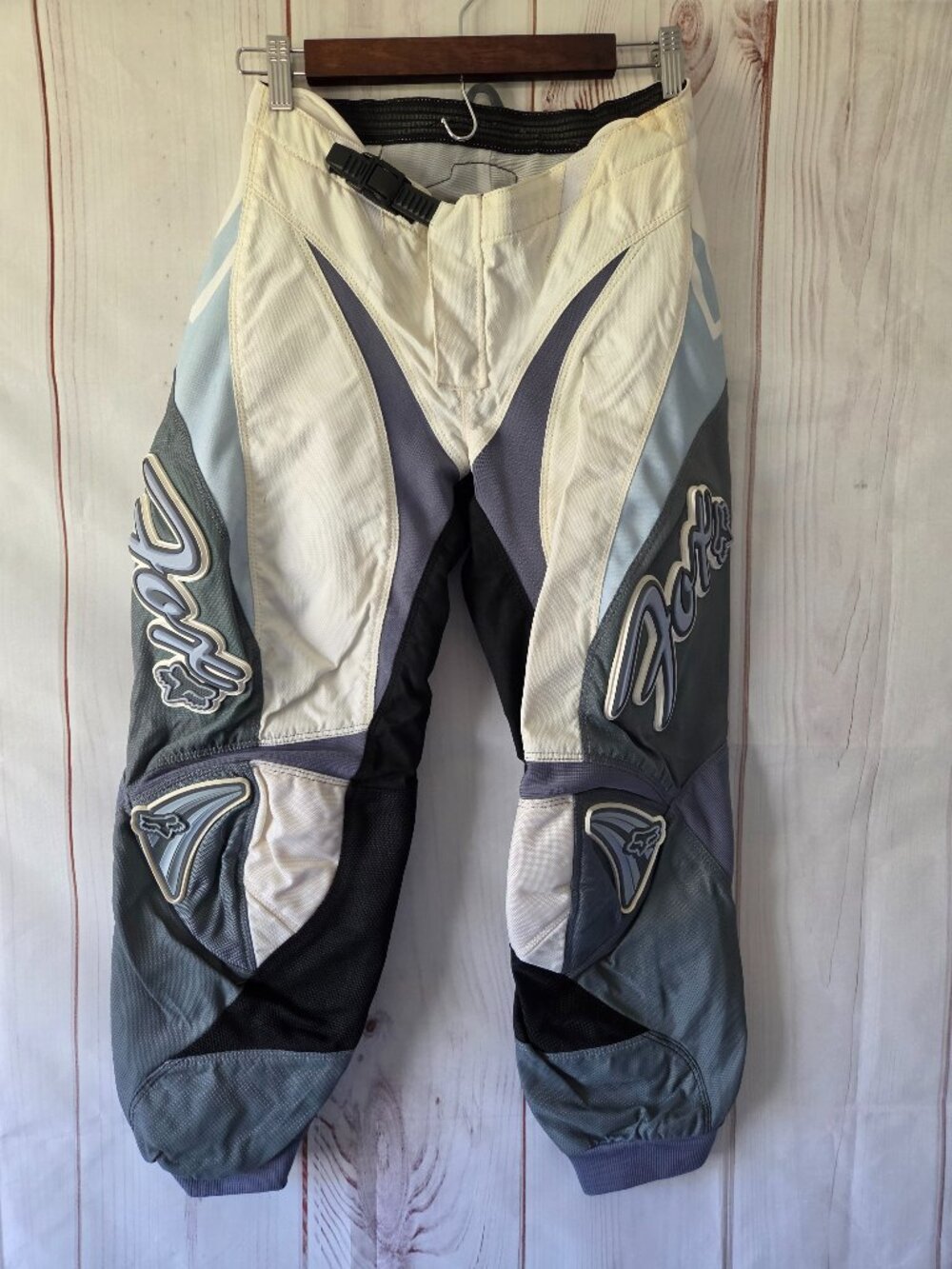 Fox Racing Vintage 180 Motocross Pants, Women 5/6, Light Blue/Gray. Durable ATV